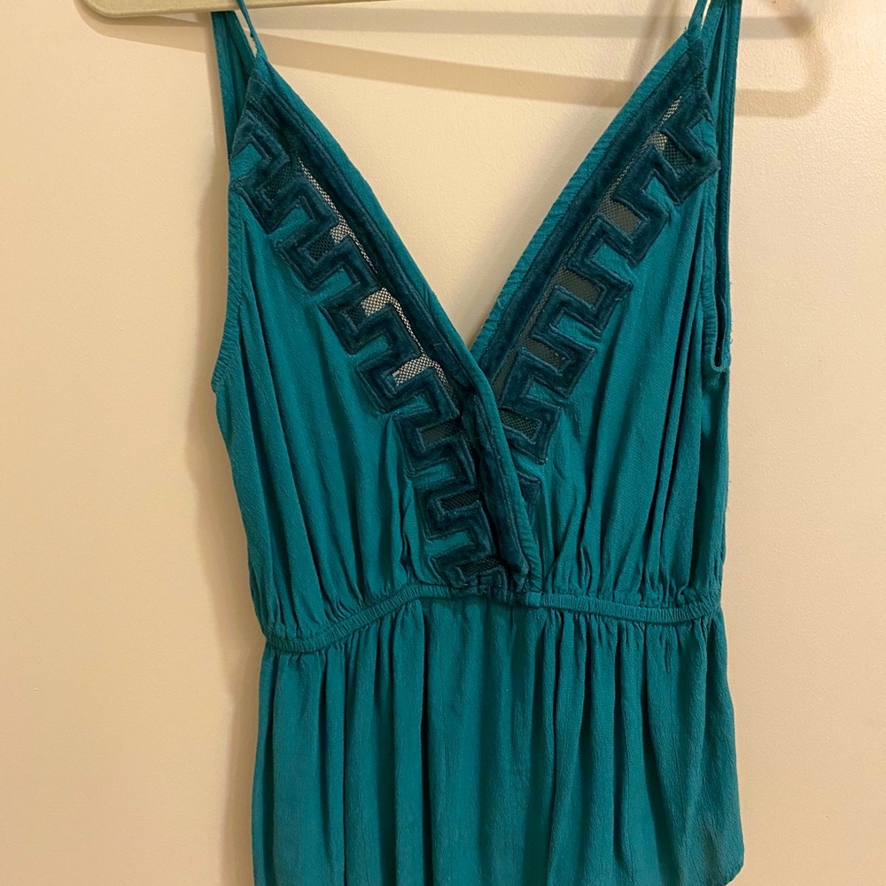 Free people geometric velvet top